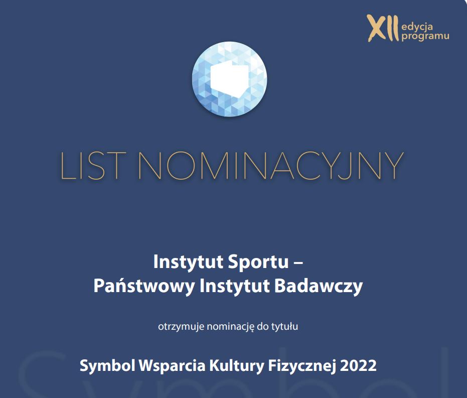 Nominacja IS- PIB do tytułu Symbol 2022